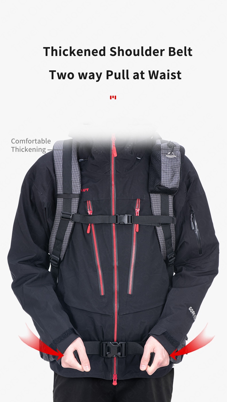 Naturehike 2020 60L + 5L Camping senderismo escalada mochilas Piggyback transpirable ligero alrededor de 1160g con cubierta de lluvia NH19BP095