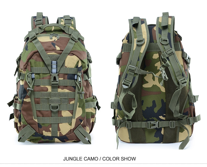 Mochila militar De 40L para acampada, para hombre, estilo militar táctico, Molle, para escalada, senderismo y exteriores, Tas deportivas XA714WA