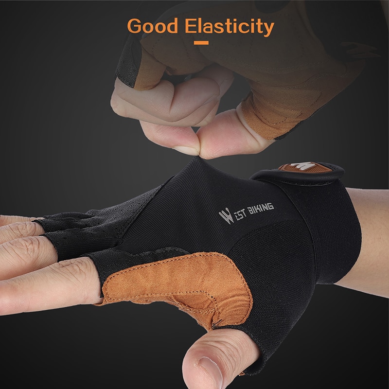 WEST ciclismo guantes Anti-slip transpirable hombres mujeres guantes Anti-shock deporte al aire libre bicicleta MTB bicicleta guantes de moto o bicicleta