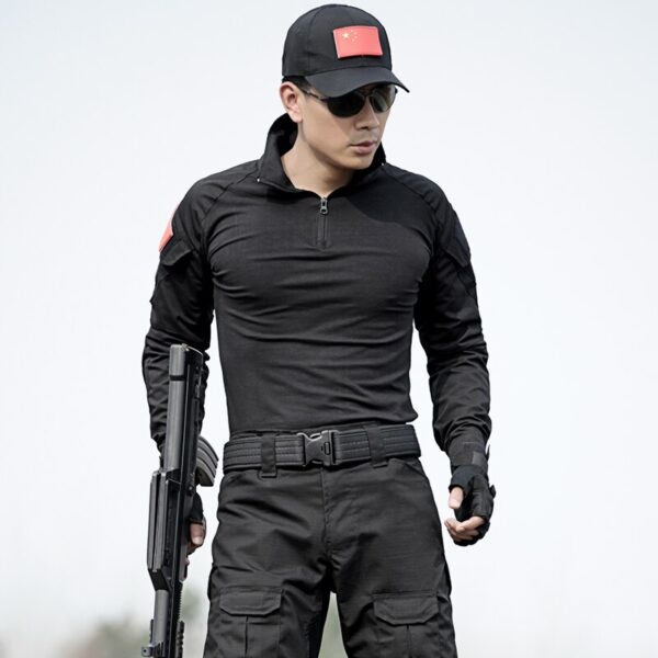 Traje Uniforme militar de combate táctico con coderas pantalones Táctico con Protecciones - Imagen 4