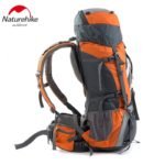NatureHike de 70 L, mochila de senderismo Outdoor, mochila de viaje impermeable de nailon, deportiva con marco externo de aluminio