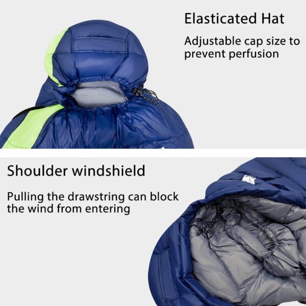 Saco de dormir ultraligero / Hamaca, tienda impermeable de invierno, para acampar al aire libre, niños y adultos - Imagen 4