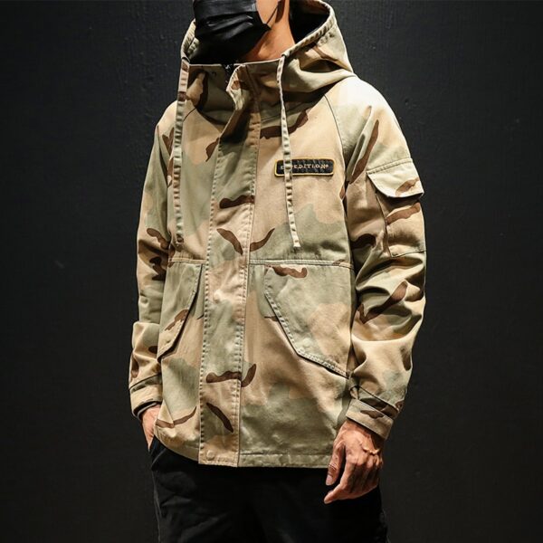 chaqueta táctica Multicam Safari con capucha
