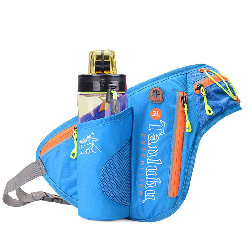 ¡Producto en oferta! Riñonera de moda para correr, trotar, ciclismo, cinturón de viaje, riñonera con soporte para botella, para hombre y mujer, 2018