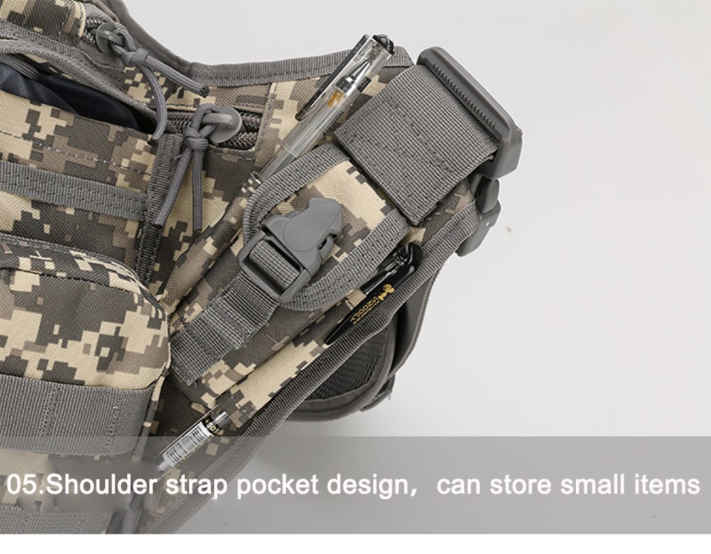 Bolso de hombro táctico militar 800D Oxford Molle, bolso de ejército para exteriores, senderismo, viaje, escalada, bolso cruzado, senderismo y acampada Bolso de hombro táctico militar 800D Oxford Molle, bolso de ejército para exteriores, senderismo, viaje, escalada, bolso cruzado, senderismo y acampada