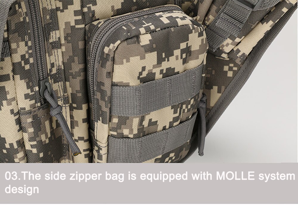 Bolso de hombro táctico militar 800D Oxford Molle, bolso de ejército para exteriores, senderismo, viaje, escalada, bolso cruzado, senderismo y acampada Bolso de hombro táctico militar 800D Oxford Molle, bolso de ejército para exteriores, senderismo, viaje, escalada, bolso cruzado, senderismo y acampada
