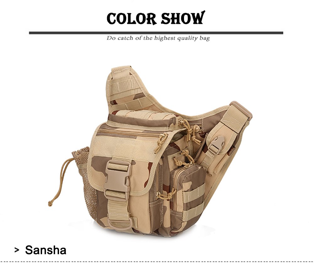 Bolso de hombro táctico militar 800D Oxford Molle, bolso de ejército para exteriores, senderismo, viaje, escalada, bolso cruzado, senderismo y acampada Bolso de hombro táctico militar 800D Oxford Molle, bolso de ejército para exteriores, senderismo, viaje, escalada, bolso cruzado, senderismo y acampada