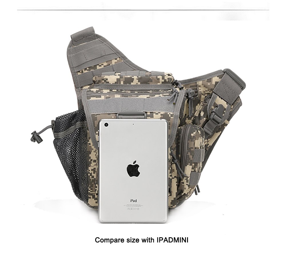 Bolso de hombro táctico militar 800D Oxford Molle, bolso de ejército para exteriores, senderismo, viaje, escalada, bolso cruzado, senderismo y acampada Bolso de hombro táctico militar 800D Oxford Molle, bolso de ejército para exteriores, senderismo, viaje, escalada, bolso cruzado, senderismo y acampada