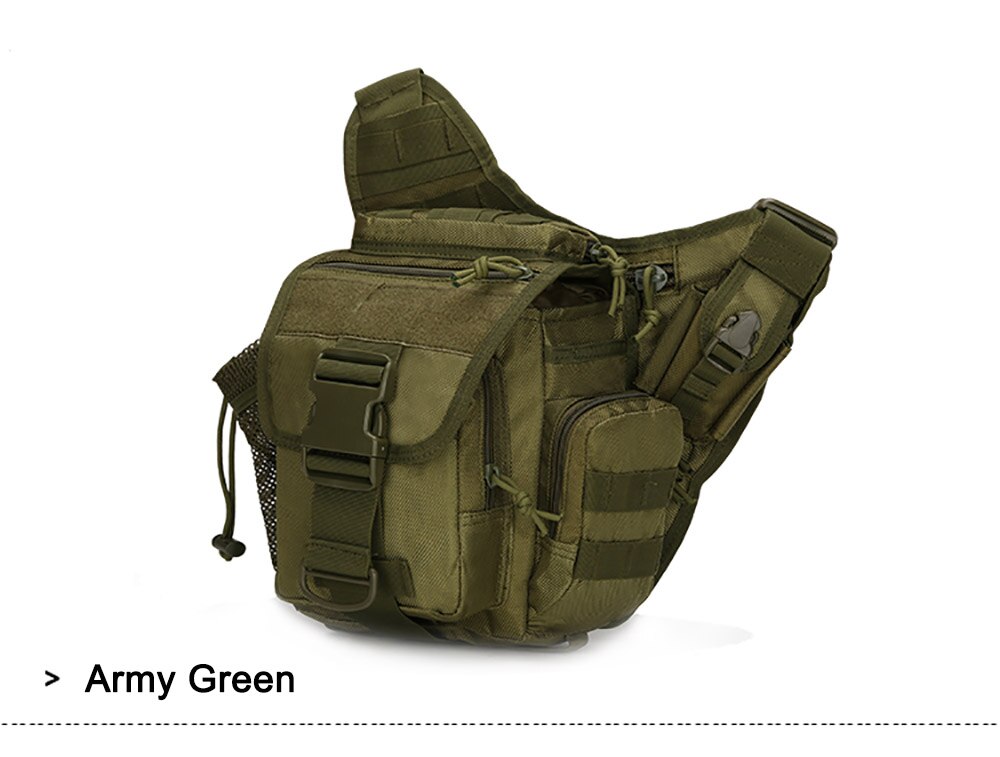Bolso de hombro táctico militar 800D Oxford Molle, bolso de ejército para exteriores, senderismo, viaje, escalada, bolso cruzado, senderismo y acampada Bolso de hombro táctico militar 800D Oxford Molle, bolso de ejército para exteriores, senderismo, viaje, escalada, bolso cruzado, senderismo y acampada