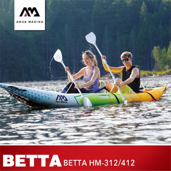 Kayak Bote de remos AQUA MARINA BETTA HM 2019 inflable para personas dobles, Kayak deportivo, remo Single / dobles - Imagen 3