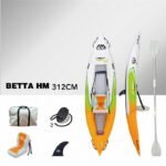 Kayak Bote de remos AQUA MARINA BETTA HM 2019 inflable para personas dobles, Kayak deportivo, remo Single / dobles