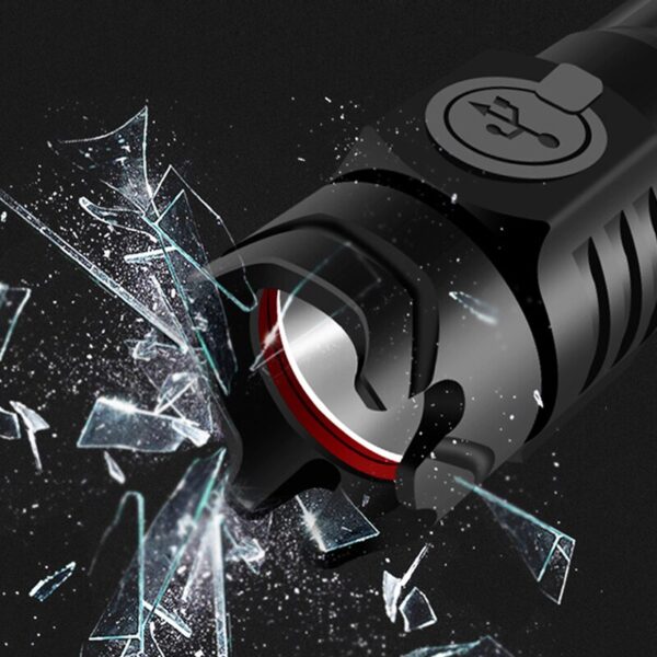 Linterna recargable USB de aluminio impermeabl 10W súper brillante - Imagen 5