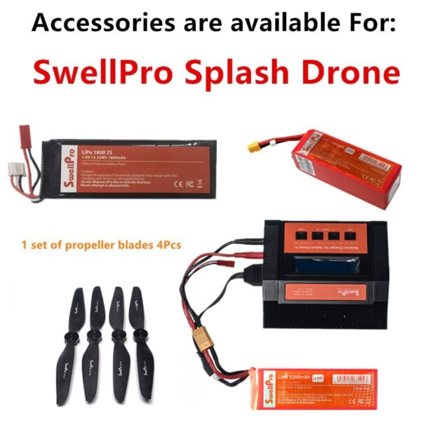 SwellPro SplashDrone 3 + cargador Original de batería, REPUESTOS - Imagen 2