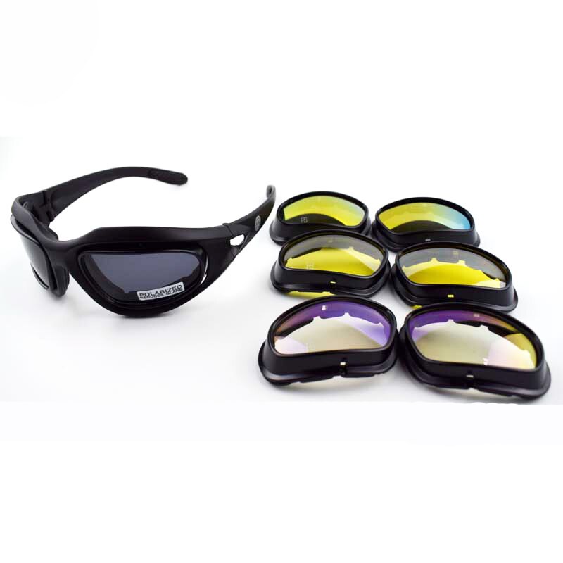 Gafas de sol tácticas polarizadas X7 C5 gafas militares de tiro Airsoft protección UV400 gafas de senderismo deportivas al aire libre para caza