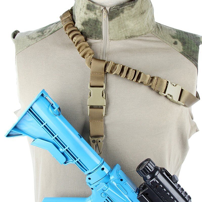Táctico de un solo punto Rifle Sling correa de hombro Nylon ajustable Airsoft Paintball militar pistola Correa ejército caza Accesorios