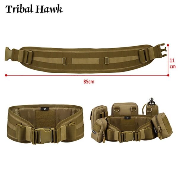 Cinturón militar Molle táctico ejército Airsoft cinturón acolchado - Imagen 6