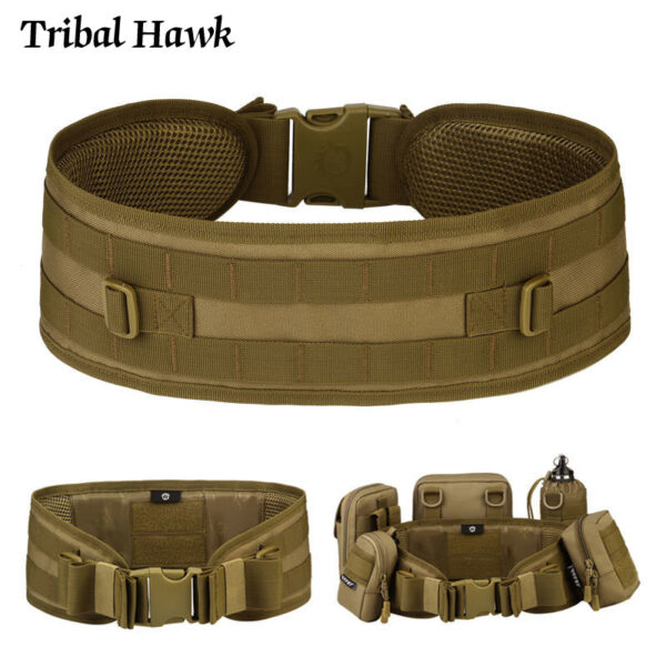 Cinturón militar Molle táctico ejército Airsoft cinturón acolchado