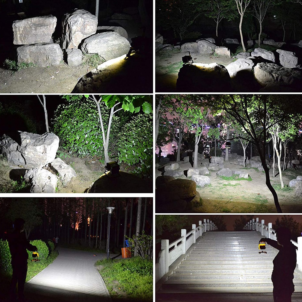 Reflector LED de 50W, reflectores de luz LED para exteriores, proyector Reflector LED, lámpara de construcción recargable, 18650 baterías Reflector LED de 50W, reflectores de luz LED para exteriores, proyector Reflector LED, lámpara de construcción recargable, 18650 baterías