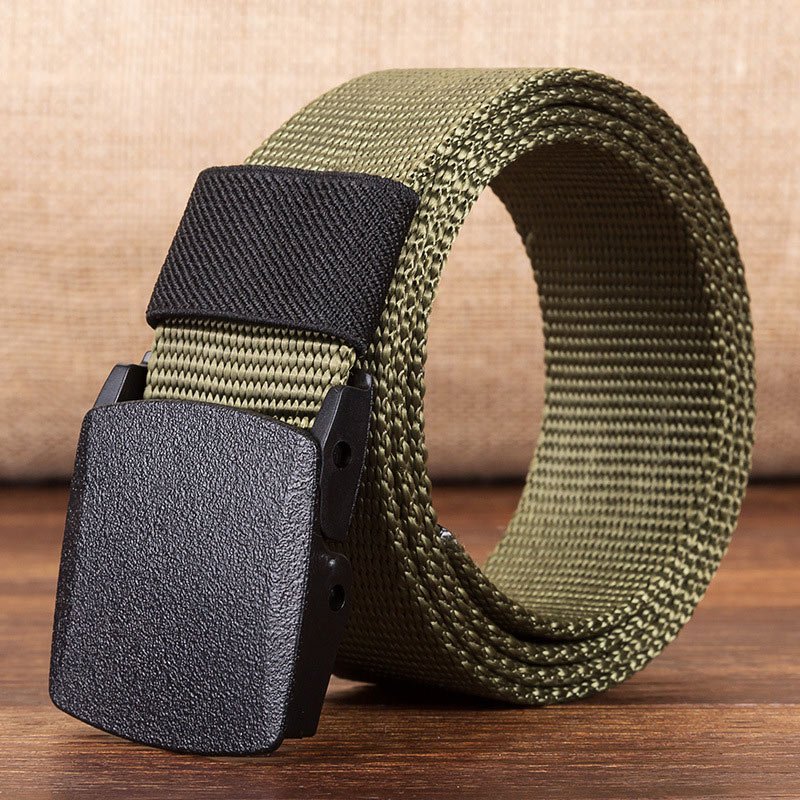 Cinturón militar para hombres 2018, cinturones del ejército, cinturón ajustable para hombres para exteriores, cinturón táctico de viaje con hebilla de plástico para pantalones 120cm