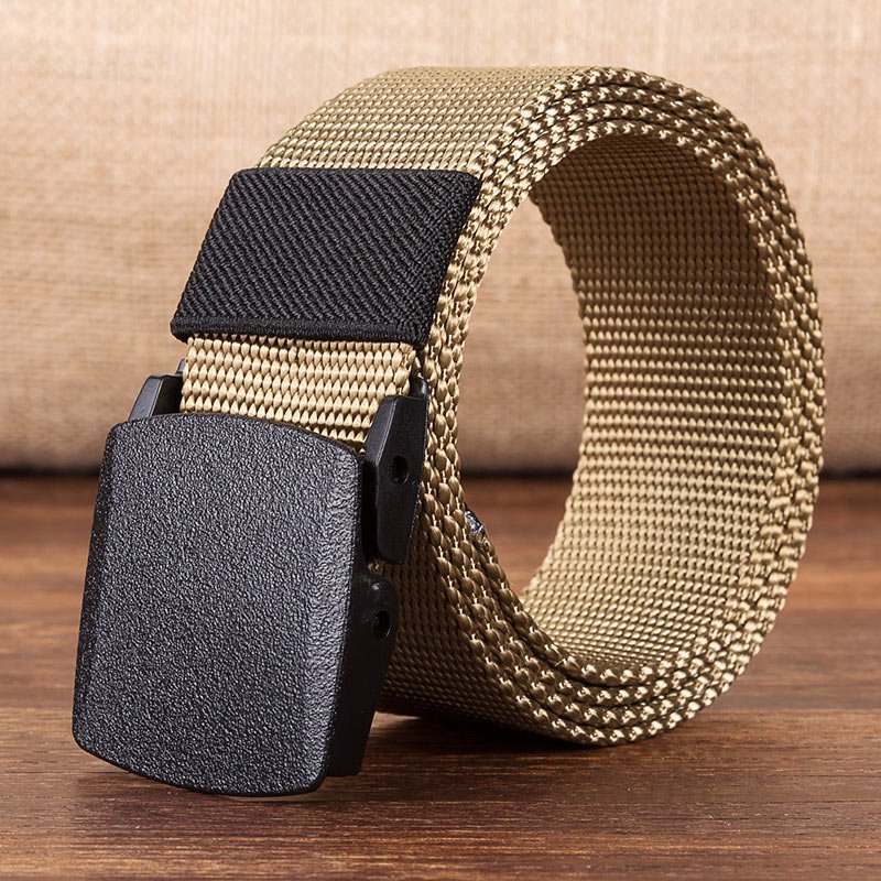 Cinturón militar para hombres 2018, cinturones del ejército, cinturón ajustable para hombres para exteriores, cinturón táctico de viaje con hebilla de plástico para pantalones 120cm