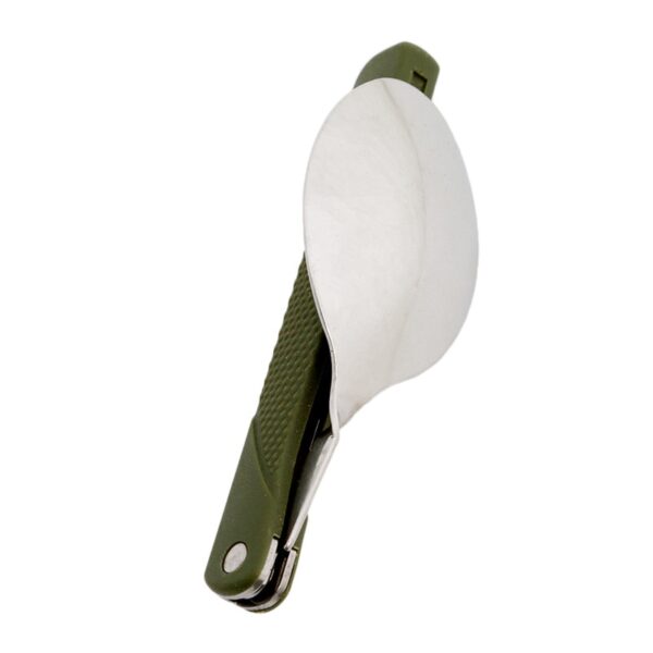 Cubiertos plegables portátiles de acero inoxidable para acampar Outdoor - Imagen 5