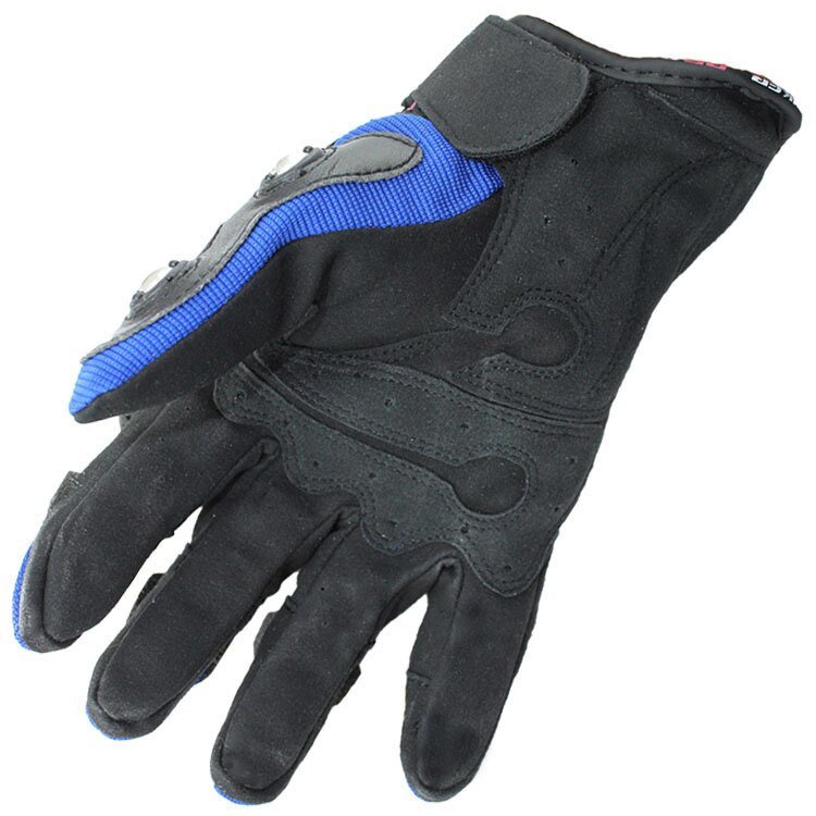 Deportes al aire libre de guantes para motocicleta Cuero de cabra de tela de malla de ciclismo Motos dedo completo guante para hombres y mujeres