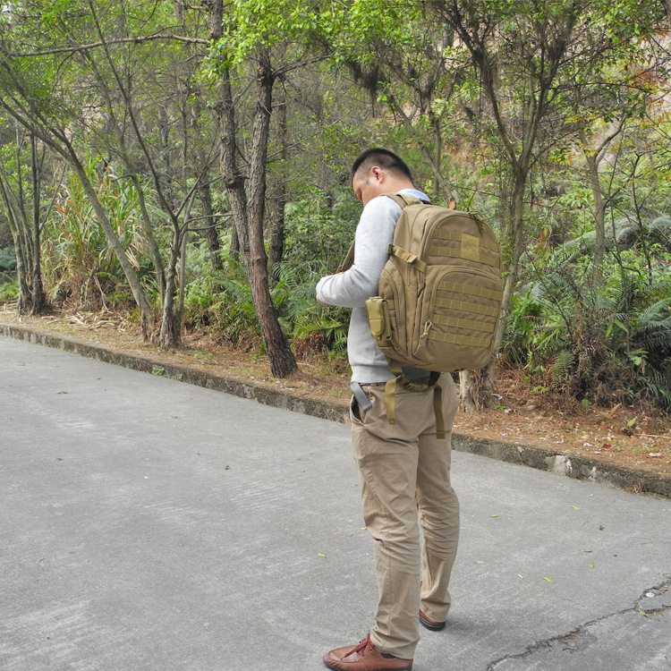 Molle-bolso de hombro táctico de 40L, estilo militar, fundas de acampada, mochila de viaje para caza, mochila de escalada multifuncional para exteriores