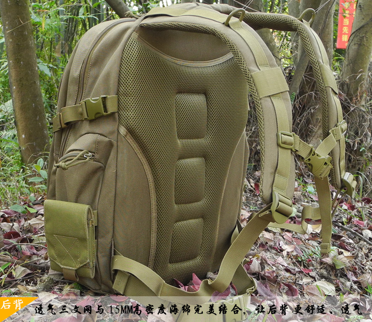 Molle-bolso de hombro táctico de 40L, estilo militar, fundas de acampada, mochila de viaje para caza, mochila de escalada multifuncional para exteriores