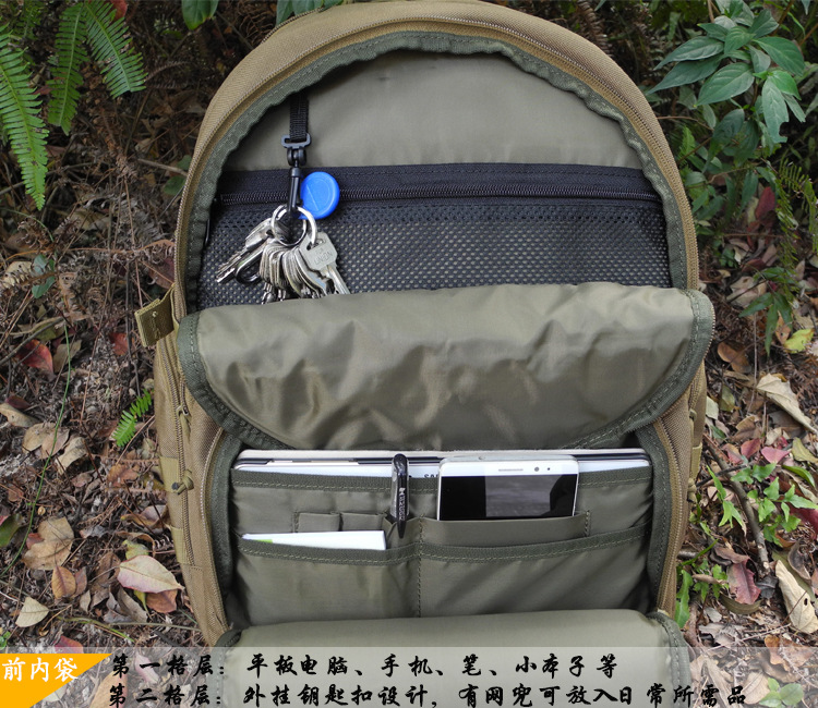 Molle-bolso de hombro táctico de 40L, estilo militar, fundas de acampada, mochila de viaje para caza, mochila de escalada multifuncional para exteriores