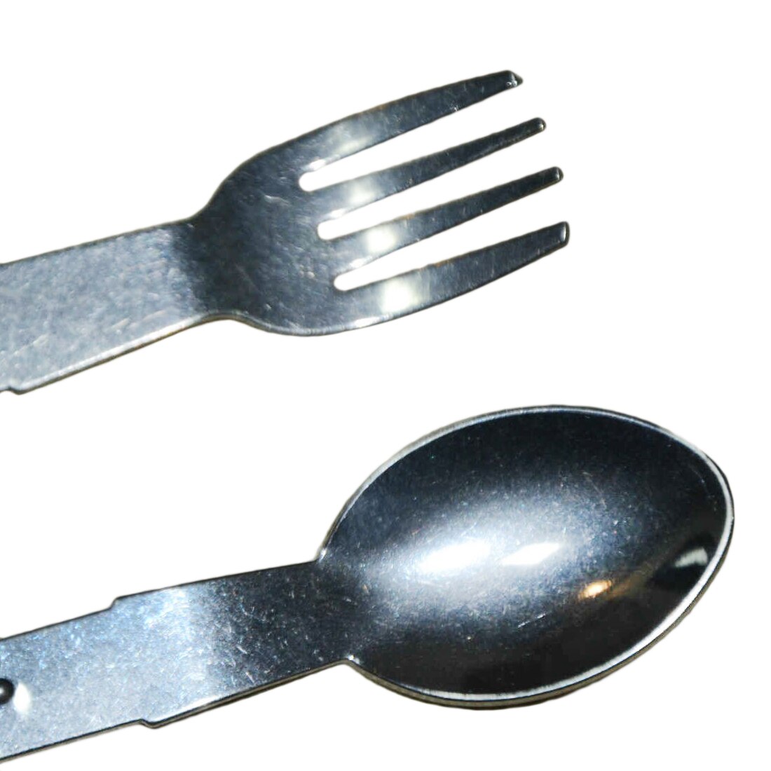 Kamp malzemeleri verde militar plegable portátil de acero inoxidable Camping Picnic cubertería cuchillo tenedor cuchara abrebotellas