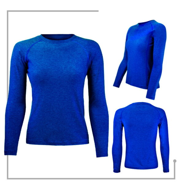 Polera DryFit Manga Larga Mujer deportiva - Imagen 3