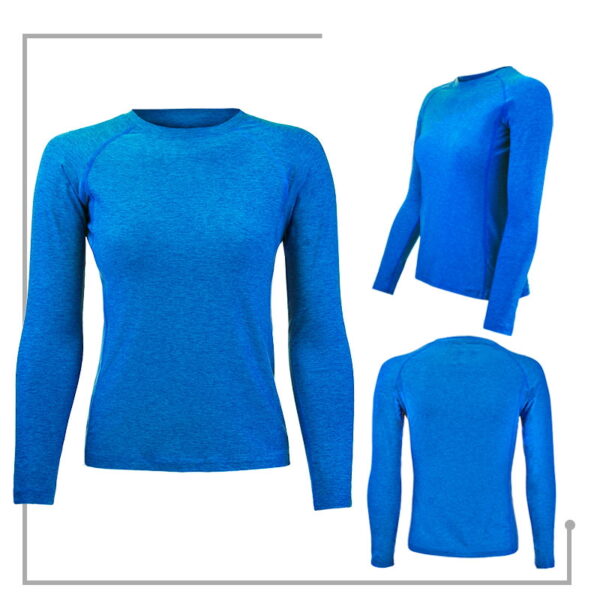 Polera DryFit Manga Larga Mujer deportiva - Imagen 2