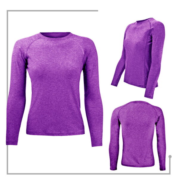 Polera DryFit Manga Larga Mujer deportiva - Imagen 7