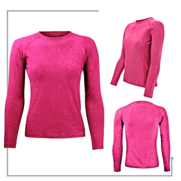 Polera DryFit Manga Larga Mujer deportiva - Imagen 9