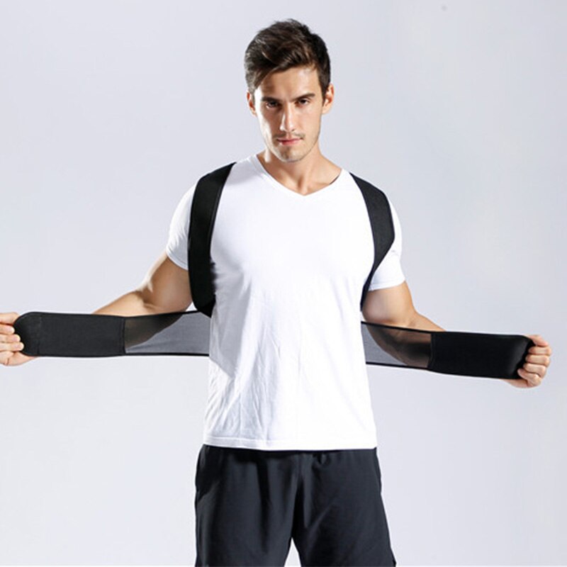 Soporte ajustable para hombros, Corrector de postura para soporte de dolor de espalda, cinturón de soporte, corsé médico para clavícula, columna vertebral, aparato ortopédico Lumbar