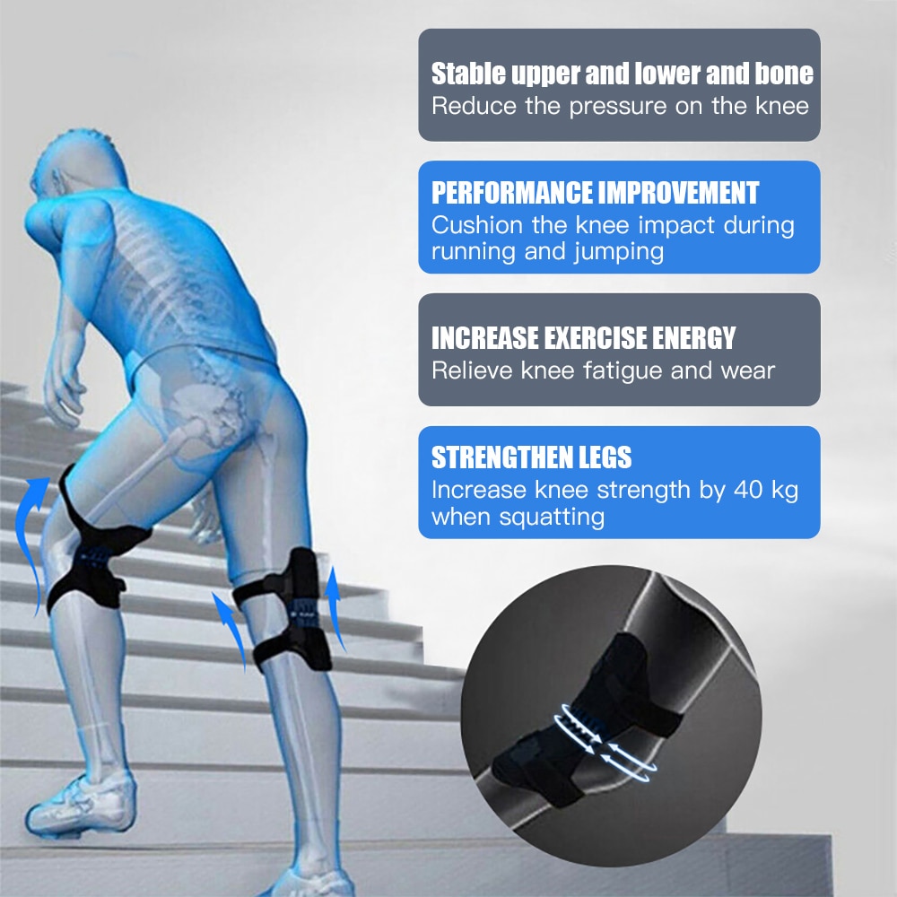 OLIECO-almohadillas de soporte para articulaciones, equipo de elevación de potencia deportiva, potenciador de protección de rodilla, rebote potente
