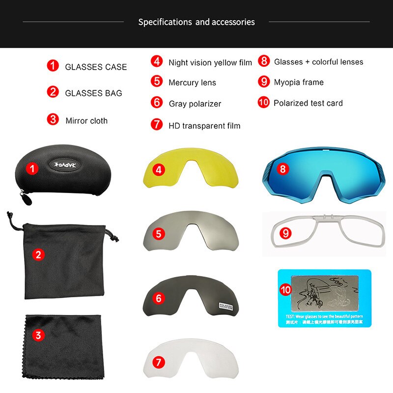 Gafas para ciclismo para motocicletas, Lentes para correr, deportes de pesca, ciclismo