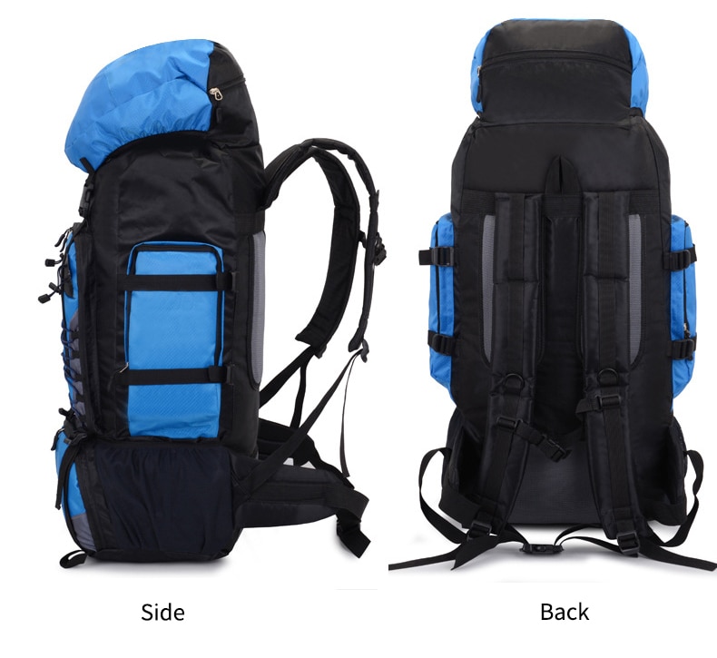 Mochila De Viaje de 90L, Mochila para acampar, senderismo, escalada, senderismo, montañismo, Mochila deportiva de gran capacidad XA857WA