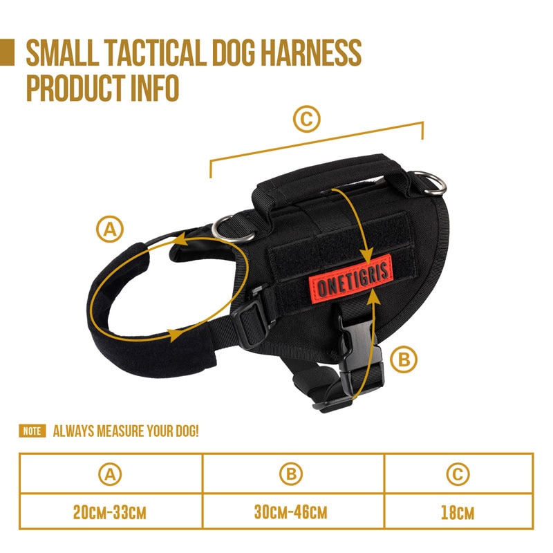OneTigris MOLLE-Chaleco pequeño para perro, para caminar, senderismo, caza, arnés de entrenamiento militar táctico MOLLE para perro de servicio OneTigris MOLLE-Chaleco pequeño para perro, para caminar, senderismo, caza, arnés de entrenamiento militar táctico MOLLE para perro de servicio