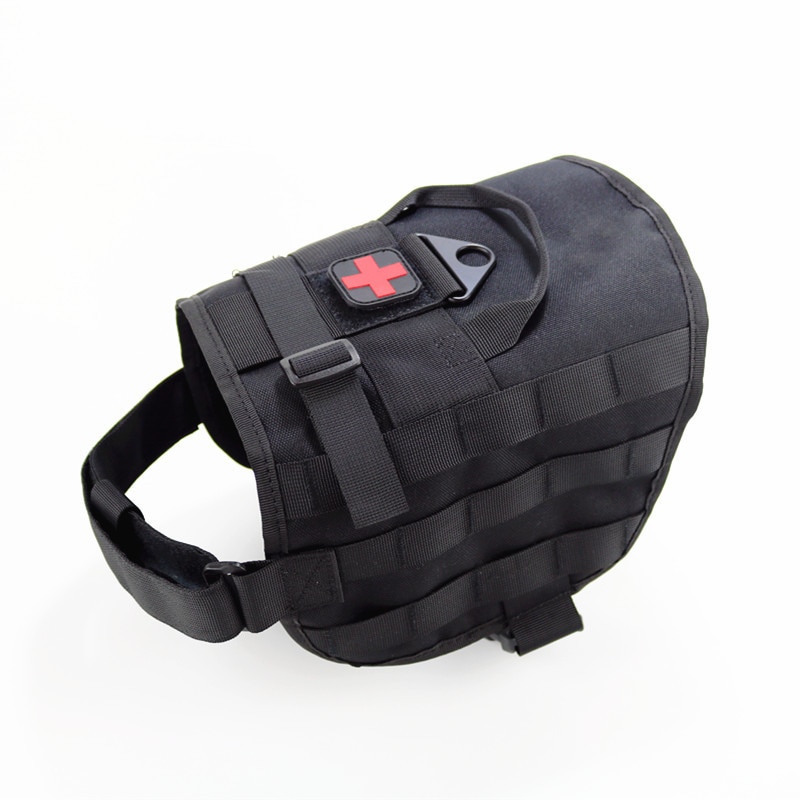 Chaleco táctico para perro del ejército militar, 1000D, nailon, Molle, chaleco de combate para entrenamiento de perros, ropa para perros de caza Chaleco táctico para perro del ejército militar, 1000D, nailon, Molle, chaleco de combate para entrenamiento de perros, ropa para perros de caza