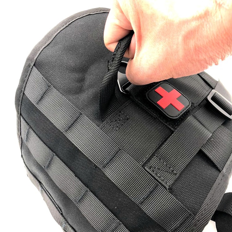 Chaleco táctico para perro del ejército militar, 1000D, nailon, Molle, chaleco de combate para entrenamiento de perros, ropa para perros de caza Chaleco táctico para perro del ejército militar, 1000D, nailon, Molle, chaleco de combate para entrenamiento de perros, ropa para perros de caza