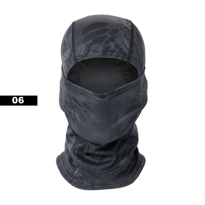 Pasamontañas de camuflaje táctico, máscara facial CS completa, juego de guerra, caza del ejército, deportes de ciclismo, casco con forro, militar, Multicam, CP, bufanda