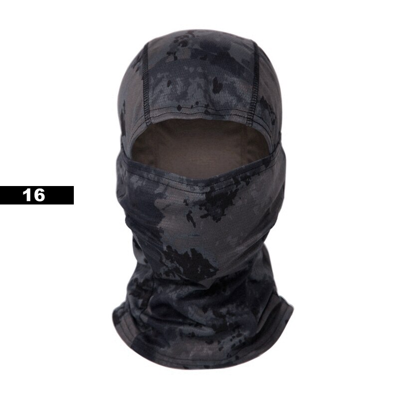 Pasamontañas de camuflaje táctico, máscara facial CS completa, juego de guerra, caza del ejército, deportes de ciclismo, casco con forro, militar, Multicam, CP, bufanda