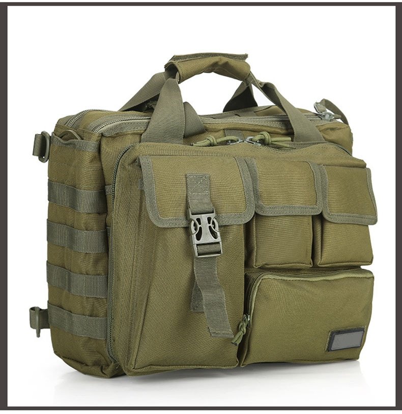 Bolso militar para portátil Molle de 15 pulgadas, mochila táctica para ordenador, bolsa de mensajero, cinturón de hombro, para acampar, deportes al aire libre, XA672WA