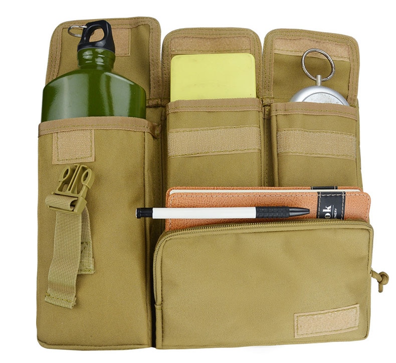 Bolso militar para portátil Molle de 15 pulgadas, mochila táctica para ordenador, bolsa de mensajero, cinturón de hombro, para acampar, deportes al aire libre, XA672WA