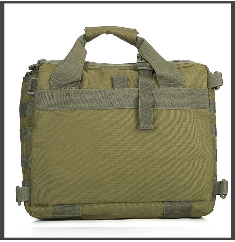 Bolso militar para portátil Molle de 15 pulgadas, mochila táctica para ordenador, bolsa de mensajero, cinturón de hombro, para acampar, deportes al aire libre, XA672WA