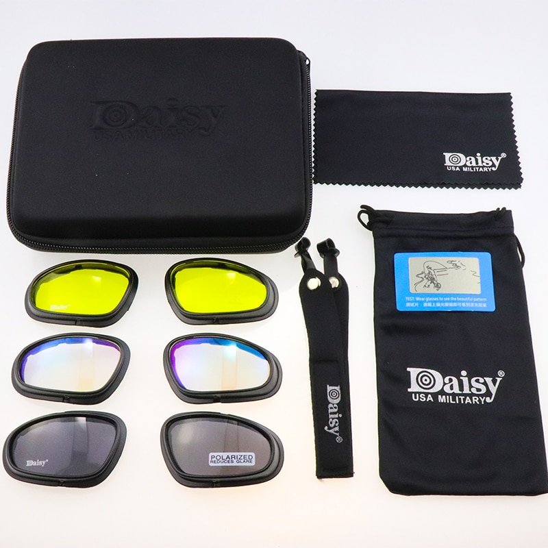 DAISY-gafas tácticas polarizadas C5 para ciclismo, fotocromáticas, UV400, Airsoft, de seguridad, para deportes al aire libre