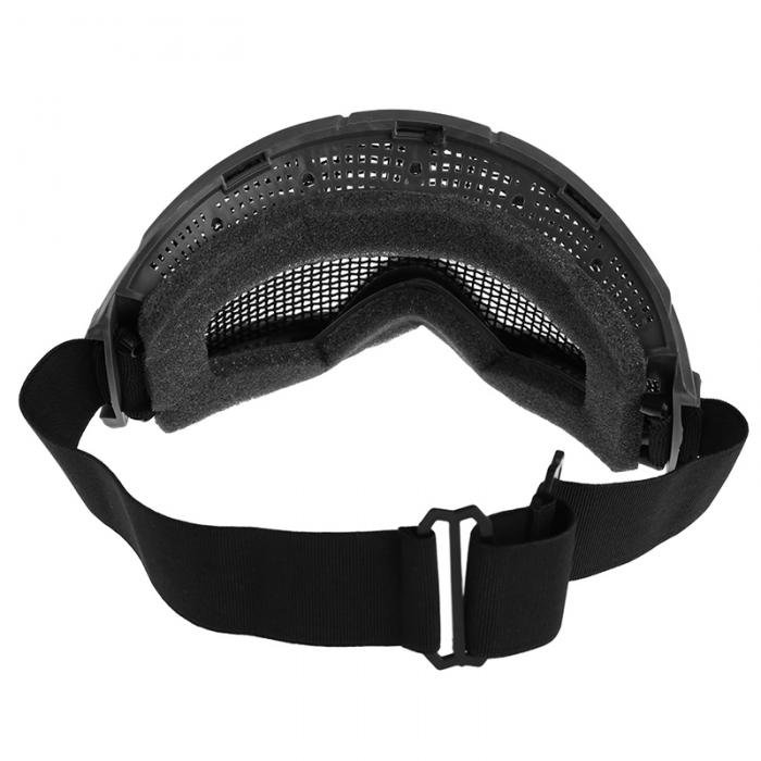 Gafas de malla de Metal para adultos, protección para ojos tácticos, para deportes al aire libre, senderismo, caza, accesorios