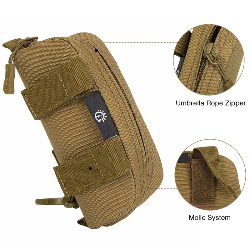 Molle-funda de transporte táctica para gafas, estuche de gafas de sol portátil, resistente al agua, a prueba de golpes