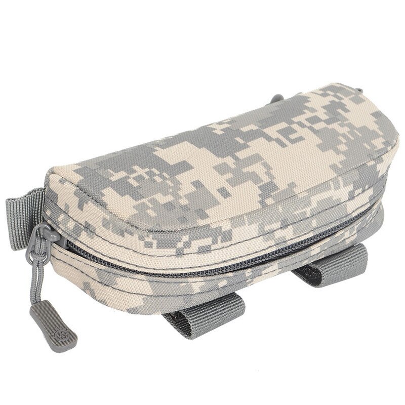 Molle-funda de transporte táctica para gafas, estuche de gafas de sol portátil, resistente al agua, a prueba de golpes